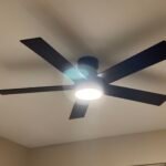 TCL 52 Ceiling Fan with Lights. Black Flush Mount Ceiling Fans with Remote Control. 6 Speeds DC Reversible. Dimmable. Noiseless. Low Profile Ceiling Fans for Bedroom photo review