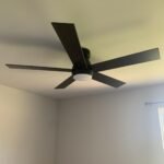 TCL 52 Ceiling Fan with Lights. Black Flush Mount Ceiling Fans with Remote Control. 6 Speeds DC Reversible. Dimmable. Noiseless. Low Profile Ceiling Fans for Bedroom photo review