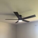 TCL 52 Ceiling Fan with Lights. Black Flush Mount Ceiling Fans with Remote Control. 6 Speeds DC Reversible. Dimmable. Noiseless. Low Profile Ceiling Fans for Bedroom photo review