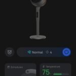 Dreo Pedestal Fan with Remote. PolyFan 513S. 43'' Quiet Standing Fan for Home Bedroom. 120°+105° Smart Oscillating Floor Fans with Wi-Fi/Voice Control. Works with Alexa/Google. 6 Modes. 8 Speeds.Grey photo review