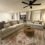 TCL 52 Ceiling Fan with Lights. Black Flush Mount Ceiling Fans with Remote Control. 6 Speeds DC Reversible. Dimmable. Noiseless. Low Profile Ceiling Fans for Bedroom photo review