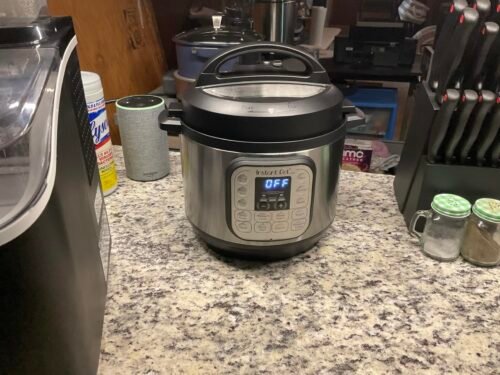 Instant Pot Duo 7-in-1 Mini Electric Pressure Cooker. Slow Rice Cooker. Steamer. Sauté. Yogurt Maker. Warmer & Sterilizer. Includes Free App with over 1900 Recipes. Stainless Steel. 3 Quart photo review
