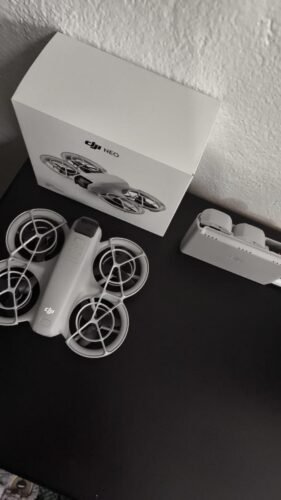 DJI Neo. Mini Drone with 4K UHD Camera for Adults. 135g Self Flying Drone that Follows You. Palm Takeoff. Subject Tracking. QuickShots. Stabilized Video. Built-In Propeller Guard (Controller-Free) photo review