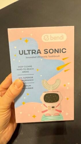 Sensory 360 Round U-Shaped Astronaut Design Mouthguard Electric Toothbrush for Kids Ages 2-7 - Automatic Memory Function - 5 Modes Toothbrush with Multiple Heads – Kids Travel Essentials (White) photo review