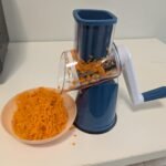 Cheese Grater Rotary. Rotary Grater for Kitchen. Kitchen Grater Vegetable Slicer with 3 Drum Blades. Fast Cutting Cheese Shredder for Vegetables and Nuts photo review