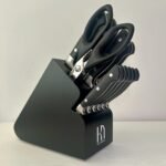 Knife Set. 15 Pcs Kitchen Knife Block Set. Enduring Razor-Sharp Japanese High Carbon Stainless Steel Chef Knife Set with Block and Sharpener. Premium Knives Set for Kitchen. Black Acacia photo review