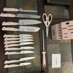 Knife Set. 15 Pcs Kitchen Knife Block Set. Enduring Razor-Sharp Japanese High Carbon Stainless Steel Chef Knife Set with Block and Sharpener. Premium Knives Set for Kitchen. Black Acacia photo review