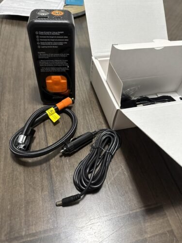 Tire Inflator Portable Air Compressor - 4X Faster Inflation. 150PSI Air Pump for Car Tires with Digital Pressure Gauge/LED Light. 20000mAh Portable Tire Inflator for Car. Moto. Bike. Ball. etc photo review