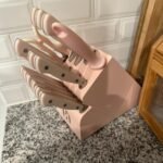 Knife Set. 15 Pcs Kitchen Knife Block Set. Enduring Razor-Sharp Japanese High Carbon Stainless Steel Chef Knife Set with Block and Sharpener. Premium Knives Set for Kitchen. Black Acacia photo review