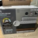 Intex 64447ED Dura-Beam Deluxe Ultra Plush Air Mattress with Headboard: Fiber-Tech – Queen Size – Built-in Electric Pump – 18in Bed Height – 600lb Weight Capacity photo review