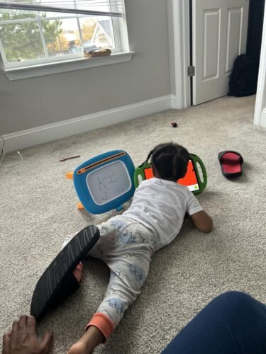 Kikidex Magnetic Drawing Board. Toddler Girl Toys for 1-2 Year Old. Doodle Board Pad Learning and Educational Toys for 1 2 3 Year Old Baby Kids Birthday Gift(Light Blue) photo review