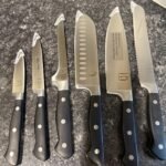 Knife Set. 15 Pcs Kitchen Knife Block Set. Enduring Razor-Sharp Japanese High Carbon Stainless Steel Chef Knife Set with Block and Sharpener. Premium Knives Set for Kitchen. Black Acacia photo review