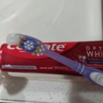 Colgate Optic White Stain Fighter Teeth Whitening Toothpaste. Anticavity Fluoride Toothpaste for Whitening Teeth. Helps Remove Daily Surface Stains. Clean Mint Paste. 4 Pack. 4.2 oz photo review