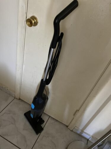 Corded Stick Vacuum Cleaner. 20000pa Powerful Suction Stick Vacuum with 16Ft Cord. 2 in 1 Lightweight Vacuum Cleaner for Hard Floor Pet Hair - Orange photo review