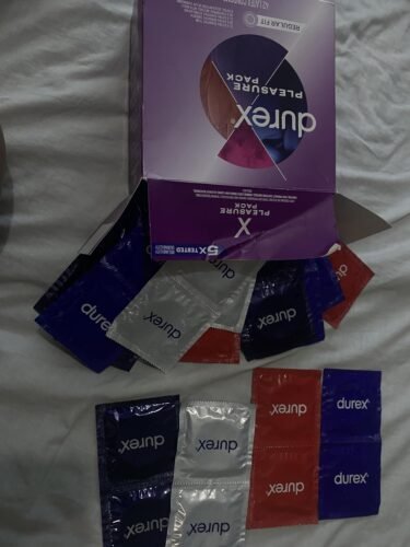 Condoms. Durex RED Extra Sensitive. Ultra Fine. Extra Lubricated Natural Rubber Latex Condoms for Men. 42 Count. FSA & HSA Eligible photo review