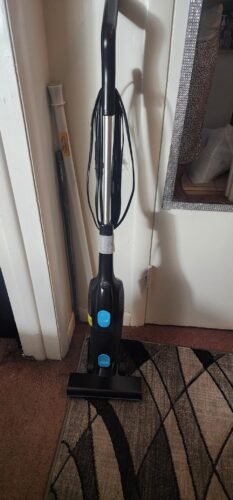 Corded Stick Vacuum Cleaner. 20000pa Powerful Suction Stick Vacuum with 16Ft Cord. 2 in 1 Lightweight Vacuum Cleaner for Hard Floor Pet Hair - Orange photo review