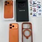 CASEKOO Cosmic Orange Glossy for iPhone 17 Pro Max Case [360 Spin Magnetic Stand][Fit for MagSafe][17FT Military Protection] Slim Polished for iPhone 17 Pro Max Case with Stand 6.9''. Cosmic Orange photo review