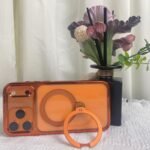 CASEKOO Cosmic Orange Glossy for iPhone 17 Pro Max Case [360 Spin Magnetic Stand][Fit for MagSafe][17FT Military Protection] Slim Polished for iPhone 17 Pro Max Case with Stand 6.9''. Cosmic Orange photo review