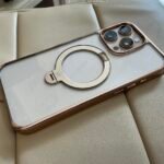 CASEKOO Cosmic Orange Glossy for iPhone 17 Pro Max Case [360 Spin Magnetic Stand][Fit for MagSafe][17FT Military Protection] Slim Polished for iPhone 17 Pro Max Case with Stand 6.9''. Cosmic Orange photo review