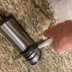 Narcissus Knife Sharpener. Professional 2 Stage Electric Knife Sharpener for Quick Sharpening & Polishing. with Scissors Sharpener and Metal Dust Collection Box. Stainless Steel. Silver photo review