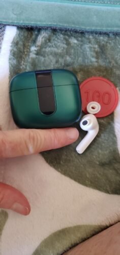 TAGRY Bluetooth Headphones True Wireless Earbuds 60H Playback LED Power Display Earphones with Wireless Charging Case IPX5 Waterproof in-Ear Ear buds with Mic for TV Smart Phone Laptop Computer Sports photo review