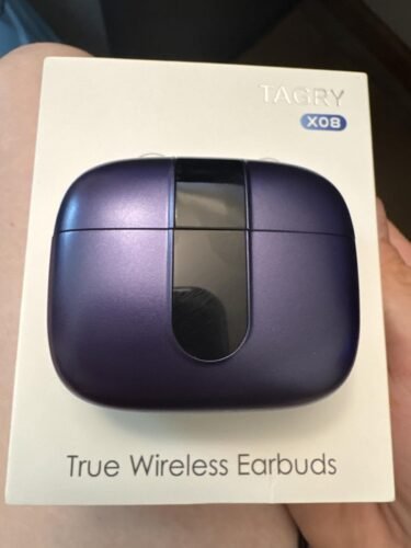 TAGRY Bluetooth Headphones True Wireless Earbuds 60H Playback LED Power Display Earphones with Wireless Charging Case IPX5 Waterproof in-Ear Ear buds with Mic for TV Smart Phone Laptop Computer Sports photo review