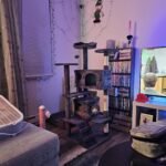 Yaheetech 54in Cat Tree. Multi-Level Cat Tower with Spacious Kitten-ear Perch. 2 Cozy Caves. Scratching Posts. Climbing Ladder. 2 Plush Balls. Durable Pet House Furniture for Indoor Kittens. Dark Gray photo review