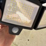 Tuffenough Solar Outdoor Lights 2500LM 210 LED Security Lights with Remote Control.3 Heads Motion Sensor Lights. IP65 Waterproof.270° Wide Angle Flood Wall Lights with 3 Modes(2 Packs) photo review