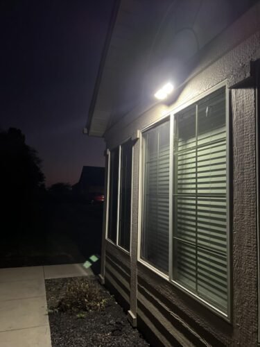 Tuffenough Solar Outdoor Lights 2500LM 210 LED Security Lights with Remote Control.3 Heads Motion Sensor Lights. IP65 Waterproof.270° Wide Angle Flood Wall Lights with 3 Modes(2 Packs) photo review