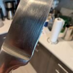 Narcissus Knife Sharpener. Professional 2 Stage Electric Knife Sharpener for Quick Sharpening & Polishing. with Scissors Sharpener and Metal Dust Collection Box. Stainless Steel. Silver photo review